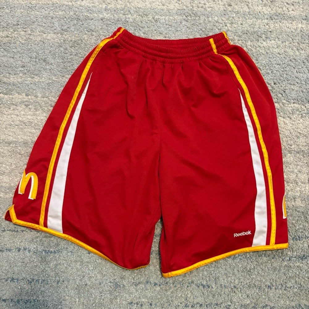 Vintage Reebok McDonald’s All American Game Basketball Shorts Red 2XL Rare